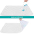 5 Pack 14" 26" Changing Pad Liner - (Improved Thickness) x Superior Viscose Terry Surface, Waterproof & Absorbent