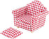Doll House Sofa Arm Chair, 1:12 Scale Wooden Miniature Furniture Decor Couch with Pillow, Kids Play Toy