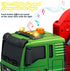 15 Inch 6 3-7 Friction Powered Timber Truck Toy with Loading Crane, Wooden Logs & Lights/Sounds - Play Vehicle Gift