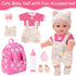 12'' Backpack Set 12 Inch 3+ Baby Doll with in Gift Box, Baby Doll Accessories Included Cute Realistic Baby Dolls