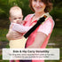 huefain 6-36 (10-30 lbs), Baby Sling Carrier for Infants and Toddlers Months Lightweight & Breathable Cotton Hip