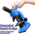 DOUBLE CC Microscope,40-1600x 6-12 Kids Microscope Kit for Kids Beginners Children,STEM Kit,Prepared Slides,LED Light