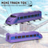 12 Crelloci Bullet Train Pull Back Toy High Speed City Train Modern Locomotives for Kids Toddle Boys - Bundle