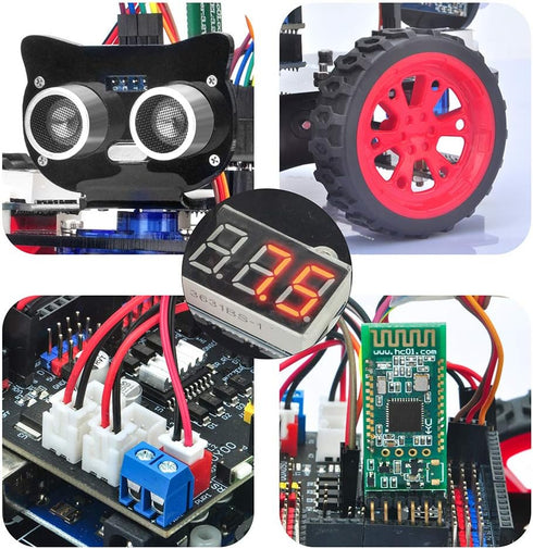 OSOYOO Model 3 Robot Car DIY Starter Kit for Arduino, Remote Control App, Educational Motorized Robotics, IOT Coding