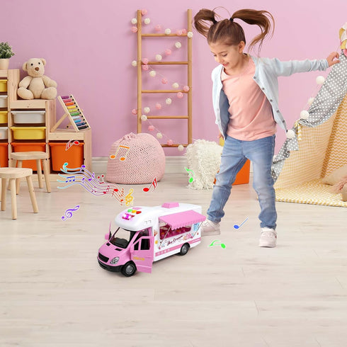 3-5 3 Playset 3 4 5 choopheme Ice Cream Trucks Toys for Toddlers with Different Flashing Lights & Sound