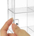 Ikee Design Acrylic Collection Display Case with 25 Compartments and Magnets Door, Wall-mounted Organizer for Small