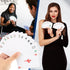 Mahjong Playing Cards, Chinese Mah Jongg 2024 American Games, Large Print Handheld Poker with 4 Dices