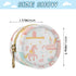 YETTASBIN Castle and Princess Portable Pacifier Holder Case with Metal Hook Buckle & Zipper for Diaper Bag