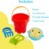 Fisher-Price Toddler 3-in-1 Beach Bucket: Portable Sprinkler and Sandcastle Mold, Water Toy and Sand Toys for Ages 18+