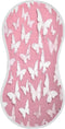 Bulletgxll White Butterflies Unisex Baby Burp Cloths Set of 4, Soft Absorbent Organic