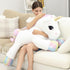 44 Inch Giant Unicorn Stuffed Animal Pillow, Cute Soft Big Plush Toy with Rainbow Wings, Gift for Kids
