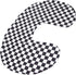 ZJchao Black Print Baby Nursing Pillow Cover U Shaped Washable Breatfeeding Slipcover for Moms (Black and White