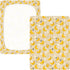 miaozhen 1 Pack 52x28 Cotton Baby Crib Sheets Soft Yellow Bananas Fruit Khaki Crib Mattress Sheet for Nursery Decor