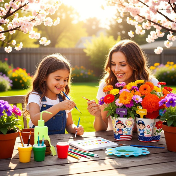 Doiaz 3 Set 5, 6, 7, 8, 9, 10, 11 12 Paint & Plant Flower Growing Gardening Kit with Pots for Kidz - Gardening Tools