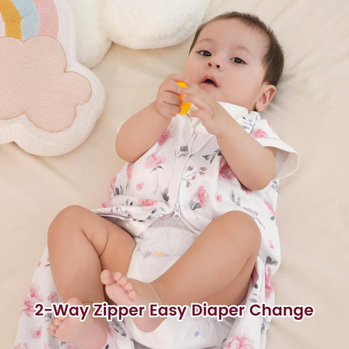 3 Pack 100% 0-6 2-Way david's kids Organic Cotton Baby Sleep Sack Months, Ultra Soft Baby Wearable Blankets