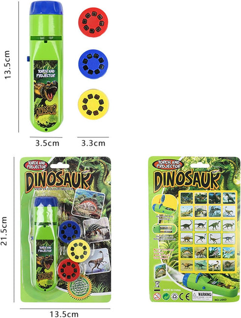 Georgie Porgy Educational Science Projector Toys for Kids, Toddler Flashlight Wall Ceiling Tent Torch (Dinosaur)