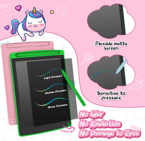 3 Pack LCD Writing Tablet, Colorful Toddler Drawing Tablet Doodle Board, Erasable Reusable Electronic Drawing Pad for