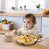 8 Set, 6+ Baby Led Weaning Supplies, Piece BPA-Free Silicone Feeding Silicone Suction Bowl, Forks & Spoons, Bib & Cup