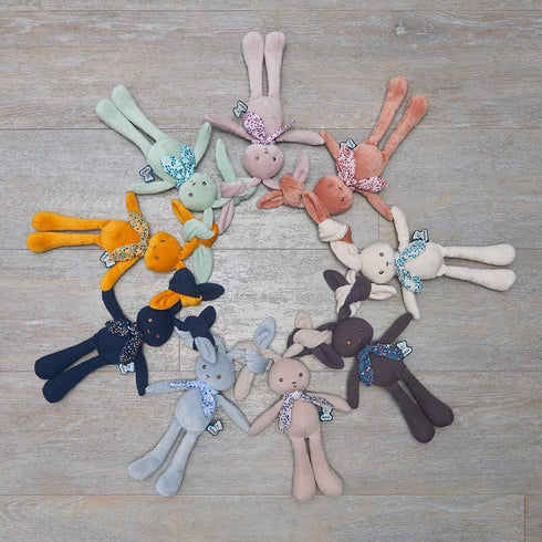 10 0+ K969940 Kaloo Lapinoo My First Friend Corduroy Rabbit - Machine Washable - Tall in Gift Box - Pink Ages