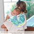 tplaotee 22x11in Cartoon Green Plaid Dolphin Diving Cotton Burp Towels for Baby Soft Touch Baby wash Cloth for Unisex