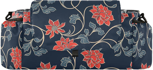 miaozhen Red Traditional Floral Design baby stroller organizers stroller caddy insulated carrito para