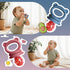 Set, 2 Packs Baby Food Feeder Fruit Feeder & Breastmilk Popsicle Molds Freezer Tray with Lid, Silicone Fruit Feeder