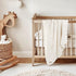 Cozy White Pointelle Baby Blanket - Soft and Breathable