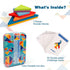 Vanmor Wooden Tangrams Sets, Educational Toy Pattern Blocks, Shape Card Brain Teaser Puzzles, Travel Games for Kids 4-8