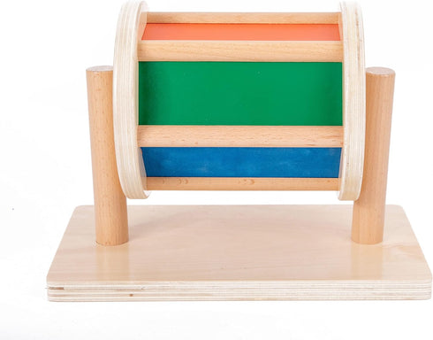 6 12 1 Full Size Spinning Drum Montessori Toys for Infant - Months Year Old Babies Toddlers (Multiple Materials)