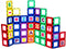 Playmags Magnetic Tile Building Set - 80-Pc. Kit with 40 Clear Color Magnet Tiles & 40 Letters