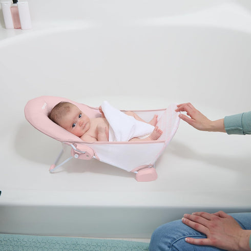 2-Position 2-Position 0-6 20 Ingenuity Foldaway Bather, Adjustable Support Baby Bath seat for Sink or Bathtub, Ages