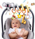 TUMAMA Spiral Car Seat Toys - Baby Toys for 0-12 Months, Infant Stroller Toy with Rattle and Teether