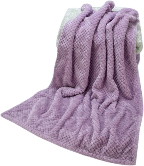 Fuzzy Blanket or Fluffy Blanket for Baby, Soft Warm Cozy Coral Fleece Toddler Receiving Blanket for Crib, Stroller,