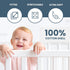 7" Waterguard Quilted Cotton Mattress Pad - Crib Size - Soft, Comfortable, and Fluffy Mattress Pad - Waterproof