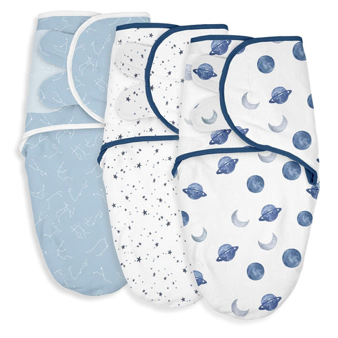 Organic Baby Swaddle Sleep Sacks, 3-Pack Swaddles for Newborns Baby Essentials, Infant