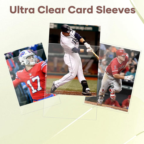 5000 Counts Card Sleeves, Clear Penny Sleeves for Trading Cards, Baseball Card Sleeves, Soft Trading Cards Sleeve Fit