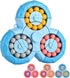 Magic Bean Rotating Brain Teaser Finger Puzzle Toy, Handheld Spinner Stress Relief Game for Kids Ages 3 and Up (Blue)