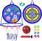 2 in 1 Basketball Hoop and Dart Board - 14" for Kids, Sports & Outdoor Play Birthday Gift Toys