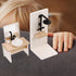 Toyvian 8pcs Dollhouse Bathroom Set: 1/12 Scale Toilet Bathtub Basin Wooden Bathroom Cabinet with Sink Miniature