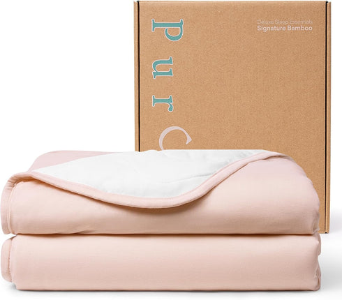 PurComfy Supersoft Toddler Comforter, Premium Bamboo Viscose Crib Blanket, Breathable 1.0 Tog