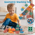 6 1 1 1 2 3 in Montessori Baby Toys for Year Old, Toddlers Sensory Teething Toys for Babies, Wooden Stacking Building
