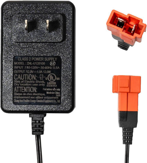 12 Volt Charger for Kids Ride On Toys, Battery Wire & Socket Adapter for 12V Electric Car Riding Toy