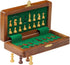 Classic Wood Magnetic Travel Chess Board Set - 7 X 7 Inch Folding Game Board Handmade in Fine Rosewood