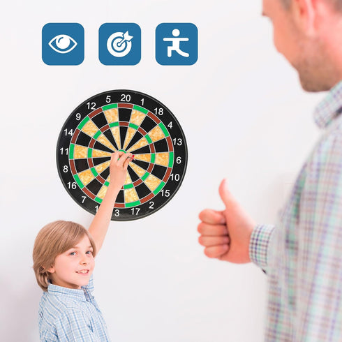 PowerTRC Magnetic Dart Board Game - Indoor Outdoor Toy for Kids, Gift for Ages 5-12