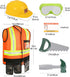 Set 3-5 Liberry Kids Tool for Boys Girls Years, Construction Worker Costume with Hat, Toddler Dress Up Toys