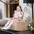GAGAKU Baby Doll Carrier for Kids, Reborn Baby Carrier with Adjustable Straps for American Girl Doll, Pink