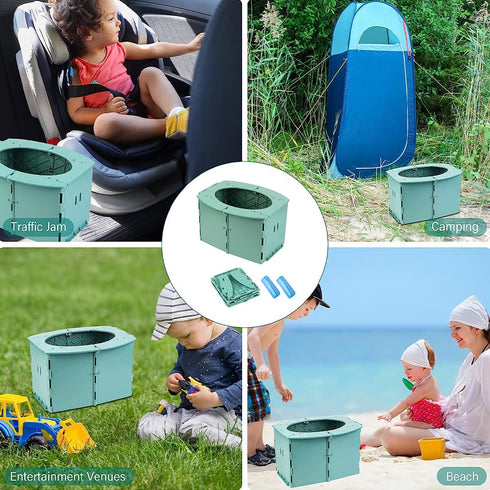 ZHZCJB Portable Potty for Toddler,Travel Potty for KidsTravel Potty for CarApply toCamping, Tourism, Outdoor, Indoor