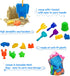 Beach Sand Toys for Kids, 27pcs Castle Molds, Bucket, Shovel Tool Kit, Sandbox Toys for Toddlers, Bonus Mesh Bag