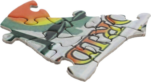 USA License Plate Map 1000 Piece Jigsaw Puzzle - Cool Wall Art in the Shape of the US - 31 inches long