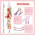 CERETIA 80" 40 Cotton Hanging Storage Chain for Stuffed Animals Storage with Metal Clips, Stuffed Animal Organizer